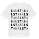 White t-shirt med Bålsta ordlek t-shirt