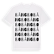White t-shirt med Bångbo ordlek t-shirt