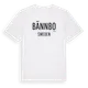 White t-shirt med Bännbo i Sverige t-shirt