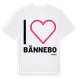 White t-shirt med Jag älskar Bännebo t-shirt stort tryck