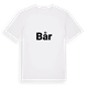 White t-shirt med Bår fetstil t-shirt