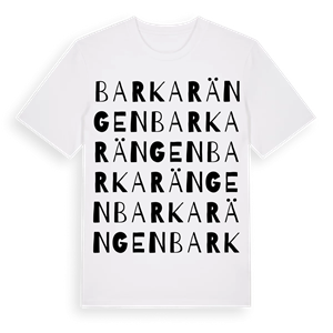 Barkarängen ordlek t-shirt – ekologisk bomull t-shirt från Pinshirt