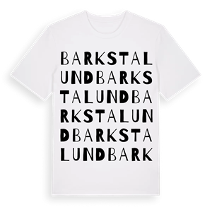 Barkstalund ordlek t-shirt – ekologisk bomull t-shirt från Pinshirt
