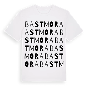 Bastmora ordlek t-shirt – ekologisk bomull t-shirt från Pinshirt