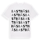 White t-shirt med Bastnäs ordlek t-shirt