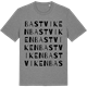 Mid Heather Gray t-shirt med Bastviken ordlek t-shirt