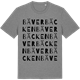 Mid Heather Gray t-shirt med Bäverbäcken ordlek t-shirt