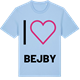 Blue Soul t-shirt med Jag älskar Bejby t-shirt stort tryck