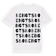 White t-shirt med Bengtsbo ordlek t-shirt