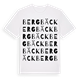 White t-shirt med Bergbäck ordlek t-shirt