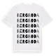 White t-shirt med Bergboda ordlek t-shirt