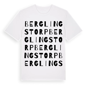 Berglingstorp ordlek t-shirt – ekologisk bomull t-shirt från Pinshirt