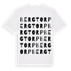 White t-shirt med Bergtorp ordlek t-shirt