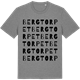 Mid Heather Gray t-shirt med Bergtorpet ordlek t-shirt