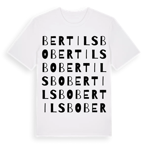Bertilsbo ordlek t-shirt – ekologisk bomull t-shirt från Pinshirt