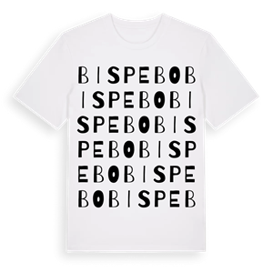 Bispebo ordlek t-shirt – ekologisk bomull t-shirt från Pinshirt
