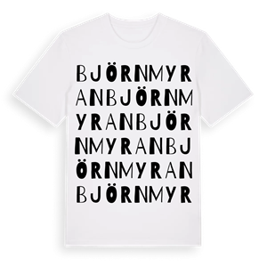Björnmyran ordlek t-shirt – ekologisk bomull t-shirt från Pinshirt