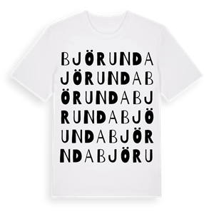 Björunda ordlek t-shirt – ekologisk bomull t-shirt från Pinshirt