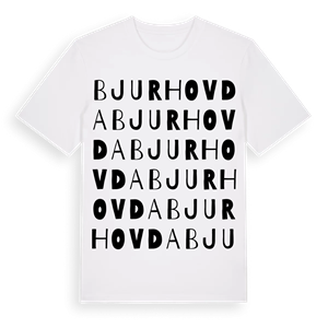 Bjurhovda ordlek t-shirt – ekologisk bomull t-shirt från Pinshirt