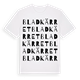 Bladkärret ordlek t-shirt