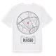 White t-shirt med Blåsbo t-shirt