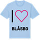 Blue Soul t-shirt med Jag älskar Blåsbo t-shirt stort tryck