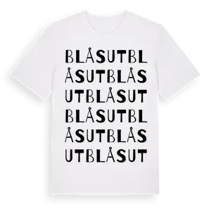 Blåsut ordlek t-shirt – ekologisk bomull t-shirt från Pinshirt