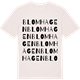 Vintage White t-shirt med Blomhagen ordlek t-shirt