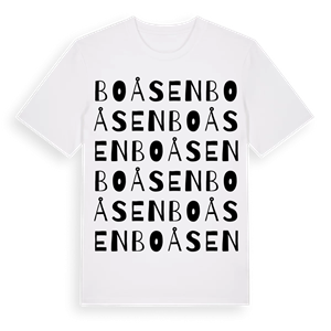 Boåsen ordlek t-shirt – ekologisk bomull t-shirt från Pinshirt