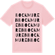 Pink Cotton t-shirt med Bockmuren ordlek t-shirt