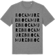 Mid Heather Gray t-shirt med Bockmuren ordlek t-shirt