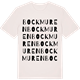 Vintage White t-shirt med Bockmuren ordlek t-shirt