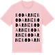 Pink Cotton t-shirt med Bodarne ordlek t-shirt