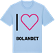 Blue Soul t-shirt med Jag älskar Bolandet t-shirt stort tryck