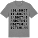 Mid Heather Gray t-shirt med Bolandet ordlek t-shirt
