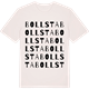 Vintage White t-shirt med Bollsta ordlek t-shirt