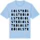 Blue Soul t-shirt med Bolströ ordlek t-shirt