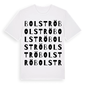 Bolströ ordlek t-shirt – ekologisk bomull t-shirt från Pinshirt