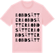 Pink Cotton t-shirt med Bondsätter ordlek t-shirt