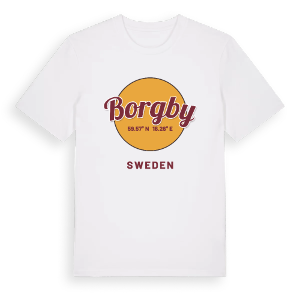 Borgby cirkel t-shirt – ekologisk bomull t-shirt från Pinshirt