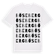 White t-shirt med Böseberg ordlek t-shirt