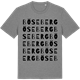 Mid Heather Gray t-shirt med Böseberg ordlek t-shirt