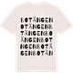 Vintage White t-shirt med Botängen ordlek t-shirt