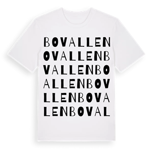 Bovallen ordlek t-shirt – ekologisk bomull t-shirt från Pinshirt