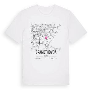 Brandthovda karta t-shirt – ekologisk bomull t-shirt från Pinshirt