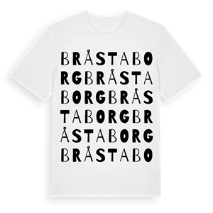Bråstaborg ordlek t-shirt – ekologisk bomull t-shirt från Pinshirt