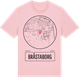 Pink Cotton t-shirt med Bråstaborg t-shirt