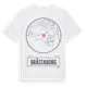 White t-shirt med Bråstaborg t-shirt