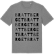 Mid Heather Gray t-shirt med Brattberget ordlek t-shirt