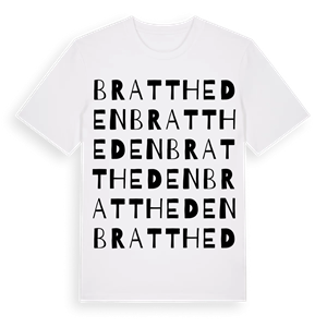 Brattheden ordlek t-shirt – ekologisk bomull t-shirt från Pinshirt